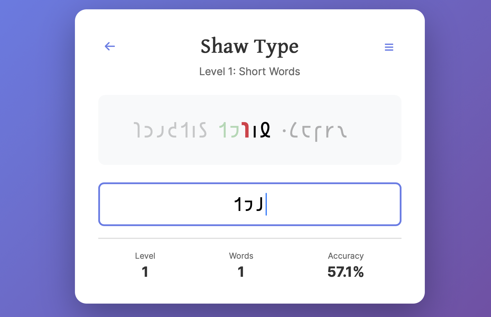Shavian Quick Script Shaw Type - Shavian Typing Practice